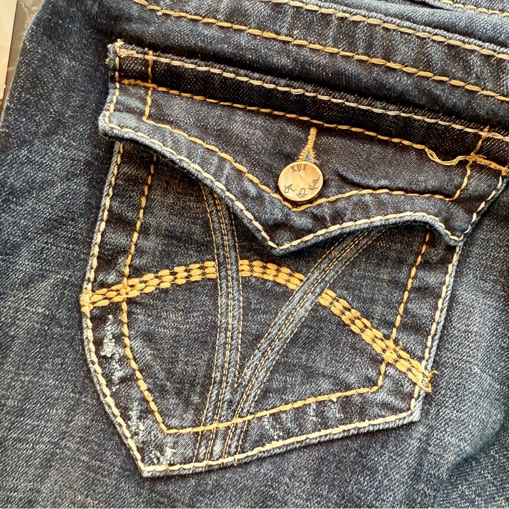 Kut from the Kloth Natalie High Rise Bootcut Dark Indigo Jeans - Picture 7 of 9